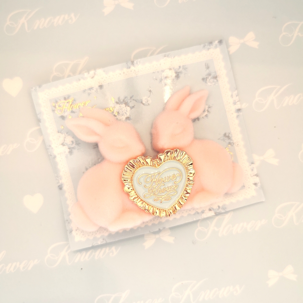 Flower Knows Pink and Gold Hair Clip